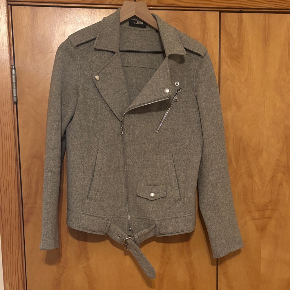 Theory Gray Utility Jacket - image 1